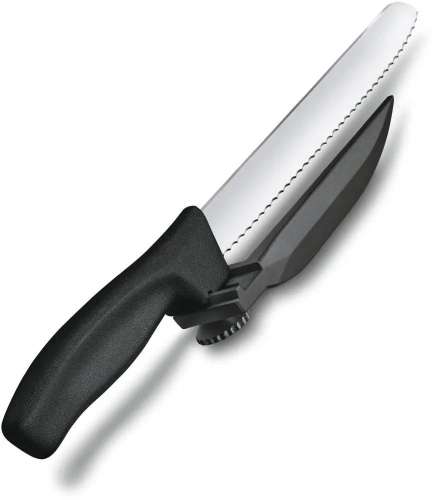 Нож кухонный Victorinox Swissclassic DUX-MESSER, 210мм, стальной, черный [6.8663.21]